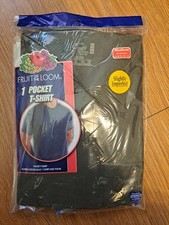 Fruit of the Loom Men's 1 Pocket T-Shirt Medium Gray