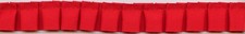 7/8" red grosgrain pleated ribbon fabric trim 12 yards trimming
