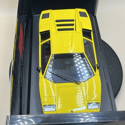 Kyosho 1/18 Lamborghini Countach LP400 yellow Gorgeous Diecast