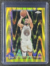 STEPHEN CURRY 2025-26 TOPPS CHROME UPDATE #14 YELLOW REFRACTOR 14/275 WARRIORS