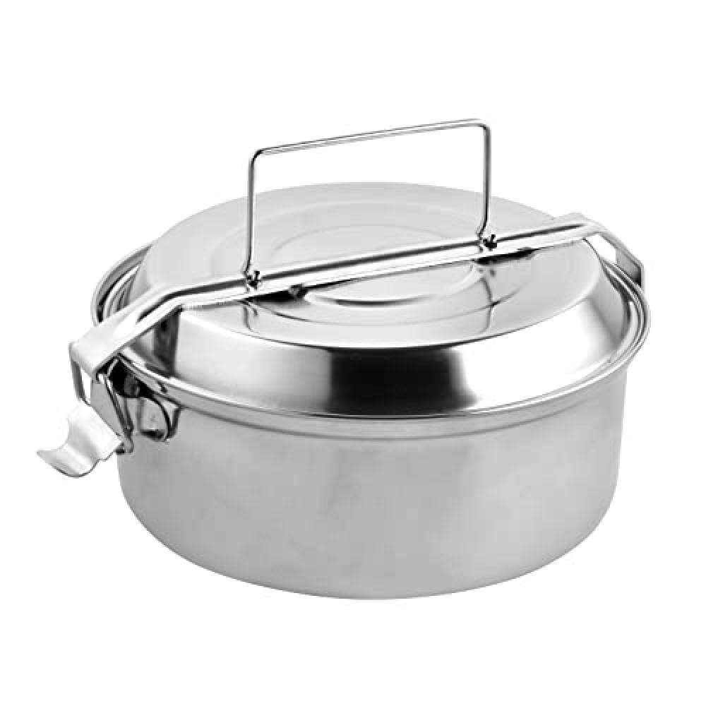 ORYX Fiambrera Acciaio Inox per Bambini e Adulti | 14cm 2 Piatti