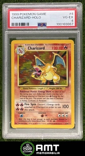 Charizard PSA 4 1999 Pokemon Set Holo #4/102 9867