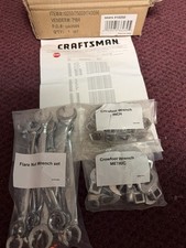 Craftsman Flare Nut And Crowfoot Wrench Set 10250 New Rare Hard To Find Set Craftsman Flare Nut And Crowfoot Wrench Set 10250 New Rare Hard To Find Set