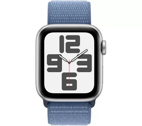 APPLE Watch SE (2023) - 40mm Silver Al Case and Winter Blue Sport Loop - Picture 5 of 6