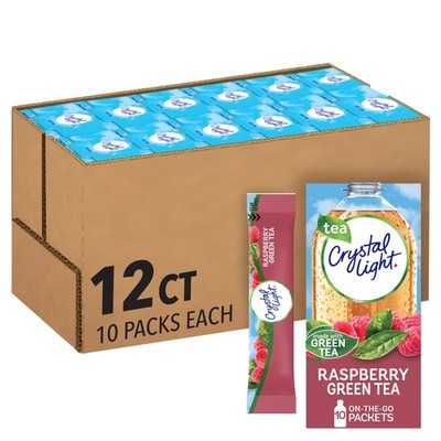 Crystal Light Raspberry Green Tea Naturally Flavored 0.9 Ounce (Pack of 12) 