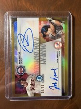 2018 Bowman Draft Josh Breaux Ryan Jeffers Recommended Viewing Auto Gold #/50