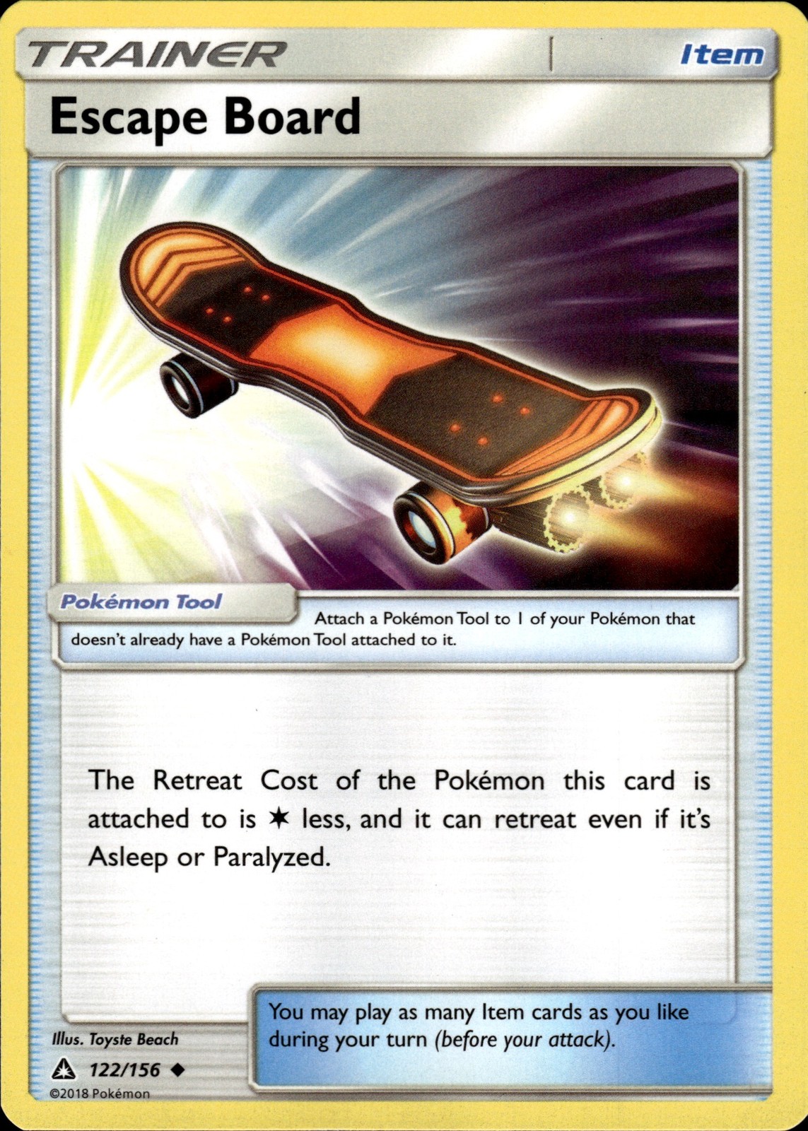 Pokemon TCG Card Escape Board SM - Ultra Prism 122/156