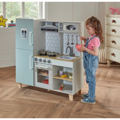 Küchenecke grün Deluxe Holz Spielküche mit Zubehör