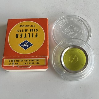 AGFA Steck Filter 30mm Gelb Mittel in Box und OVP mit Anleitung