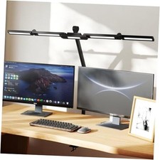41" Led Desk Lamp with Clamp, Architect Desk Lamp,24W Ultra Bright Auto Black