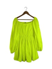 VALENTINO balloon sleeve mini dress Dress Yellow 42