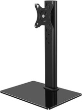 Single Computer Monitor Stand Free Standing Desk Vesa Mount for 13 Inch