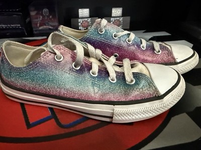 Converse Chuck Taylor All Star Girls Shoes Size 2 Sparkle A00513C