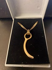 14 ct Gold 18.5" Chain & Pendant, Very unusual & Stunning set. 10.3g