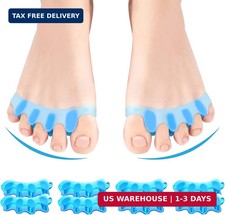 8 PCS Professional Toe Separators. Juzure Silicone Toe Spacers to Correct Bunion