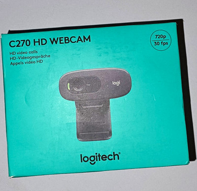 Logitech C270 HD Webcam 720p 30 fps mit geräuschunterdr. Mikrofon