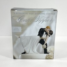 Un romantico tuffo danzante coppia matrimonio cake topper di weddingstar sposi