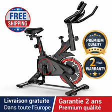 Vélo d'Appartement Premium 10 kg LCD Cardio Fitness Résistance Réglable