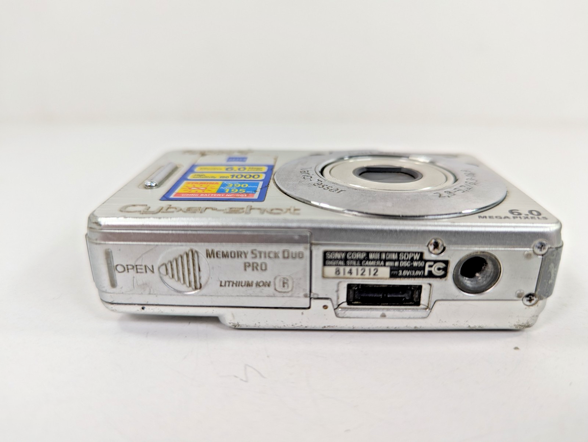 Buy Sony Cyber-shot DSC-W50 6.0MP Digital Camera - Silver online