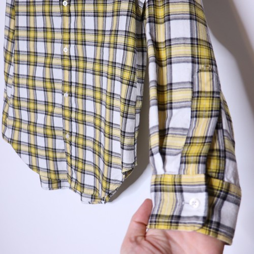 FRANK & EILEEN Button Down Hemd gelb kariert Flanell Langarm Damen S - Bild 4 von 13