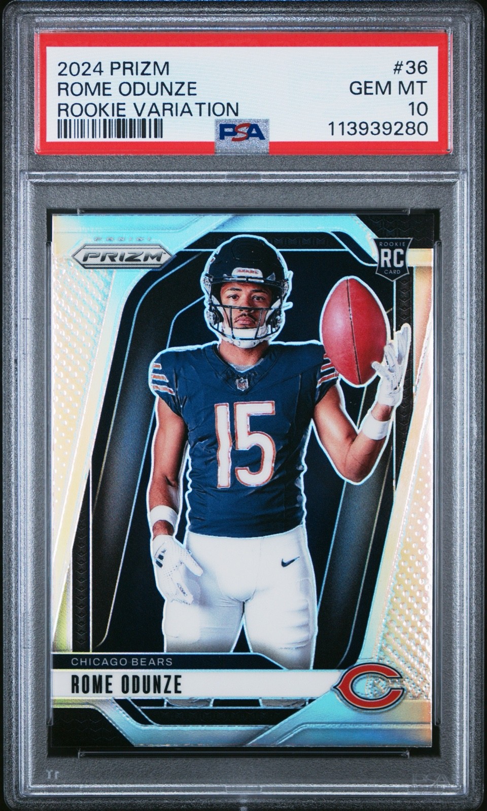 Rome Odunze Panini Prizm Rookie Variation #36 Base