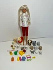 Vtg 90s Barbie Doll Restyled Vet Jacket Lot of Modern Pets Cats Dogs Accessories