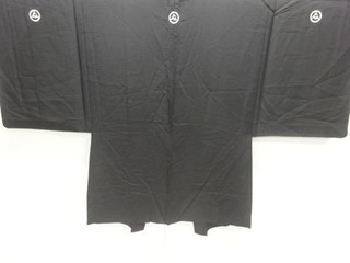 39691# JAPANESE KIMONO / ANTIQUE MENS HAORI FOR SUMMER / SILK