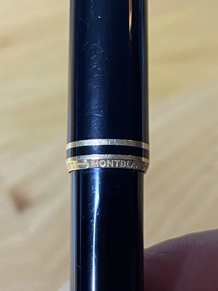 Montblanc Classic Kugelschreiber Drehkugelschreiber schwarz/gold - Bild 4 von 4