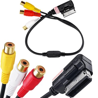 3 Cinch Kabel AMI MMI Video für Audi A5 Sportback 2009-2012 8TA 3.0 TDI quattro