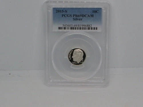 2015 S SILVER ROOSEVELT DIME PCGS PR69