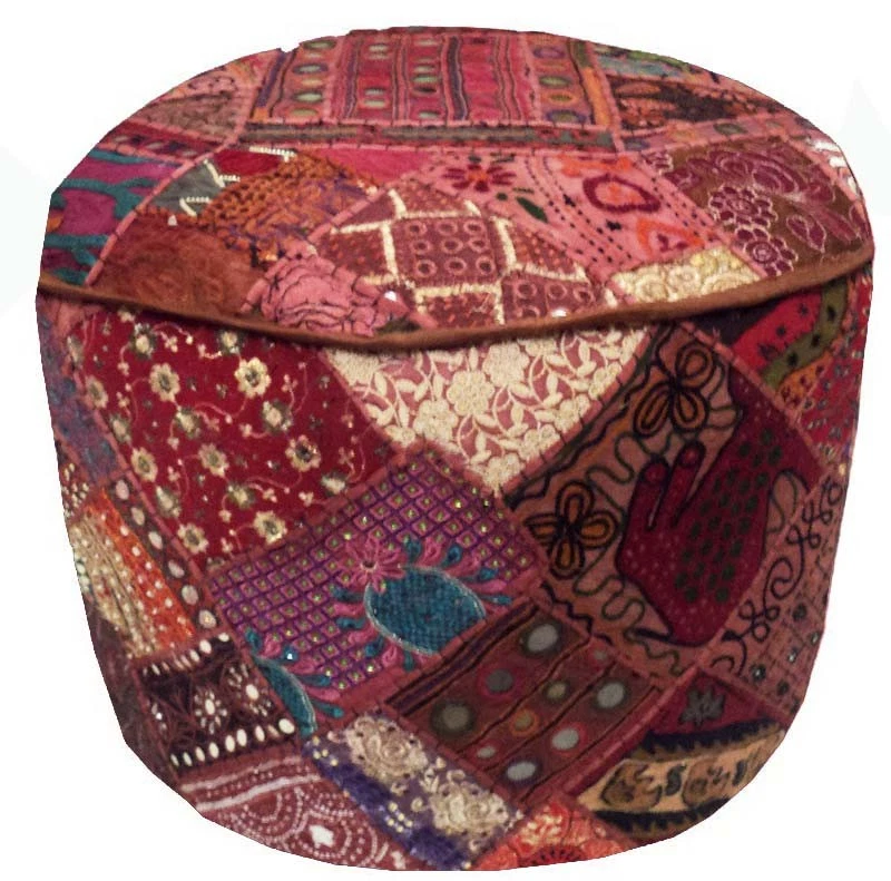 WHOLESALE LOT 10 PCS CHRISTMAS GIFT OTTOMAN BENCH FOOTSTOOL POUF PILLOW COVER - Image 4 of 4