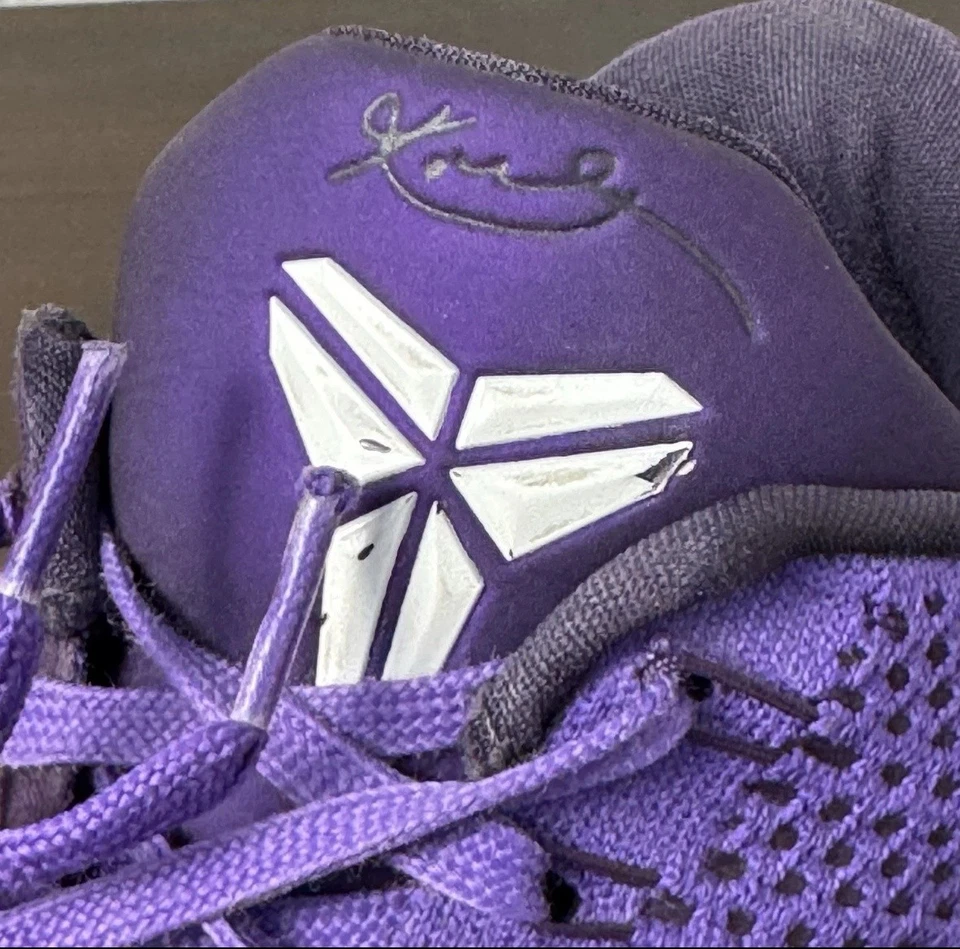 Nike Kobe 9 Elite Low Shoes Mens Size 10 Basketball Rare Moonwalkers Purple - Image 4 of 4