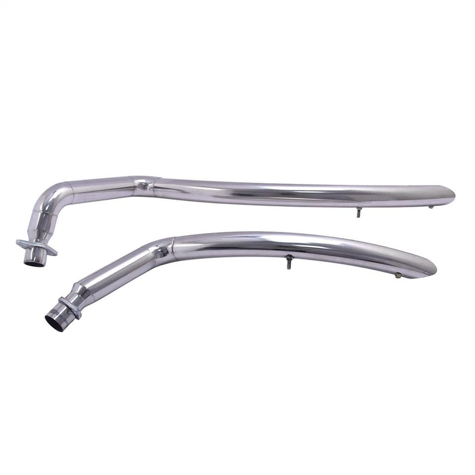 For Honda Shadow VT600 VLX400 VT600CD Deluxe Exhaust Muffler Pipes System Silver - Изображение 3 из 4