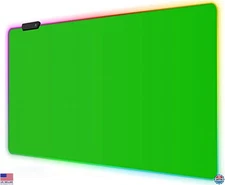 Meffort Inc RGB LED Gaming Mouse Pad - Extra Large Custom Mat (23.6 x 13.7 in)