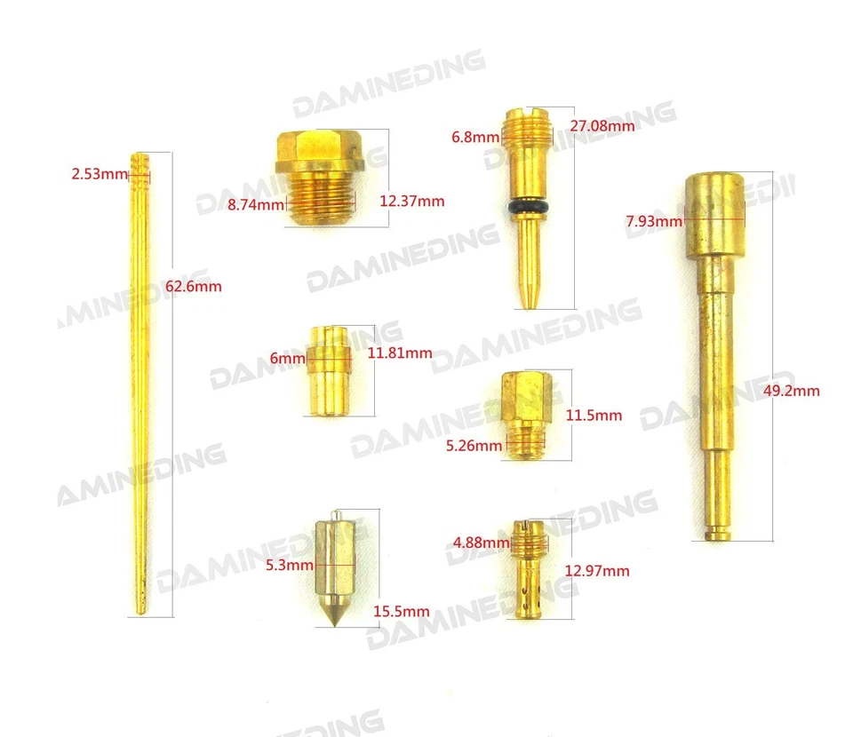 Kit de reparación de carburador de reconstrucción XT500 1976-78 TT500 1976-1981 Foto 2 de 4