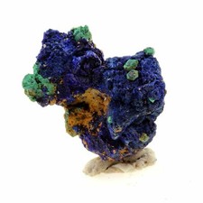 Chessylite ( Azurite ). 29.57 ct. Chessy-les-Mines, Rhône, France. Rare.