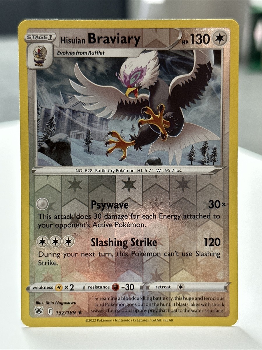 hisuian braviary pokemon card silver tempest Astral Radiance Type Hisuian Braviary 132/189 - Pokemon