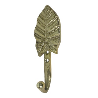 Gold Mango Blattform Haken Garderobe Hut Schlüsselhaken Wandhaken Haus Hängedeko