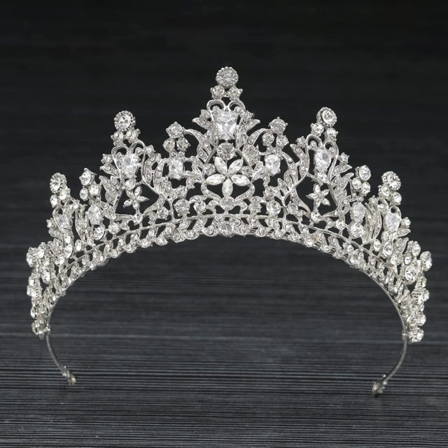 Crown and Tiara for Women Princess Crowns for Girls Crystal Queen Tiaras Rhine
