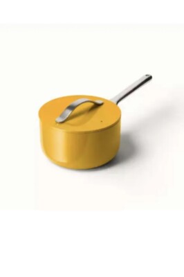 Kümmel Antihaft Keramik Soßenpfanne mit Deckel 3 Quart - Ringelblume gelb