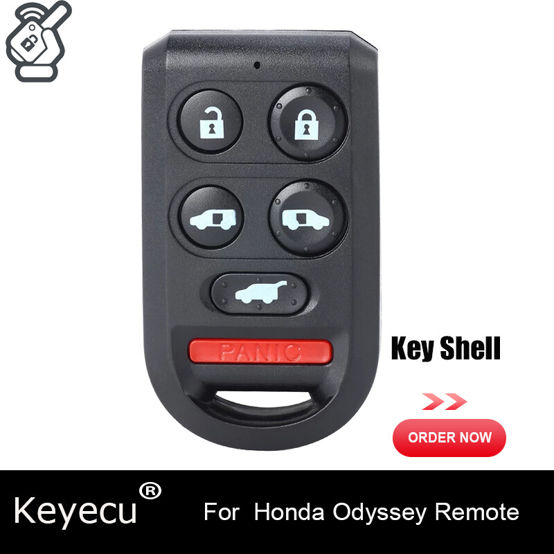 Car Key Fob 2007-2010 Honda Civic EX Remote Key Fob Uncut Shell Case - Black, No Programming Needed (Replacement Housing) Honda Civic Key Fob Shell