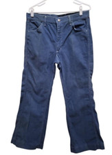 Vintage LEE Men's Flare Bell Bottom Denim 35x29 Measured Read