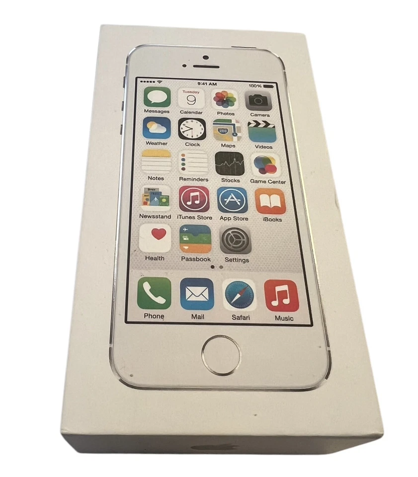 Apple iPhone 5s (A1453) Silver 16GB Original Box No Power READ - Image 4 of 4