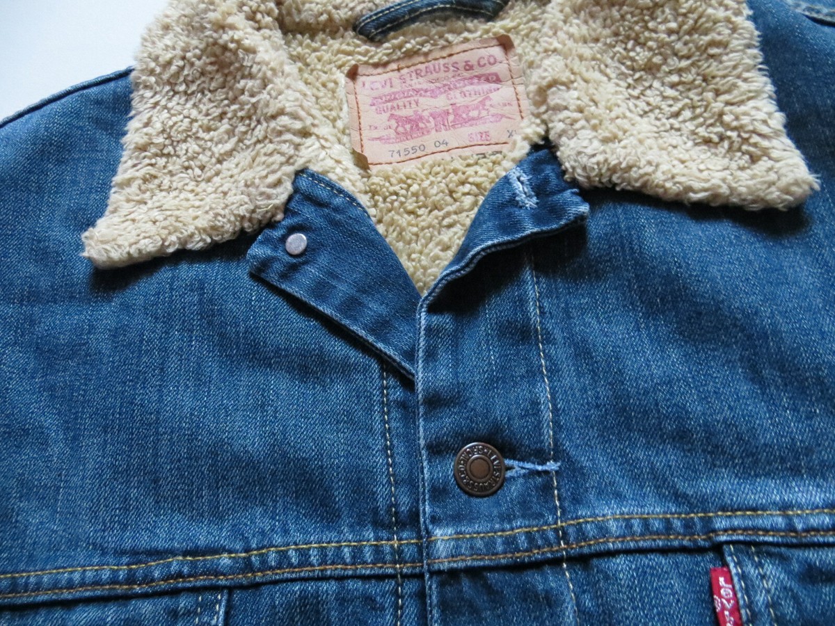 Levi's 71550 Sherpa Jacke Jeansjacke XL, Winterjacke Fell