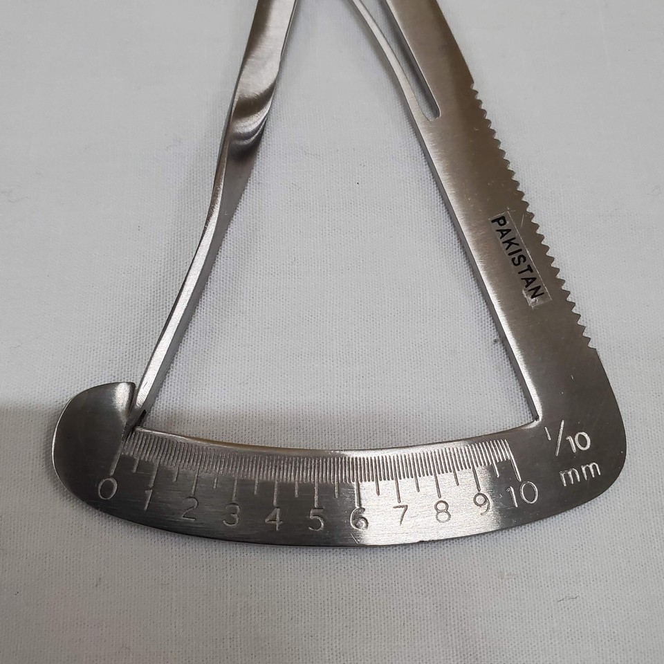 Crown Metal Caliper Gauge Caliper Dentist Lab Instrument Dental Ruler 0