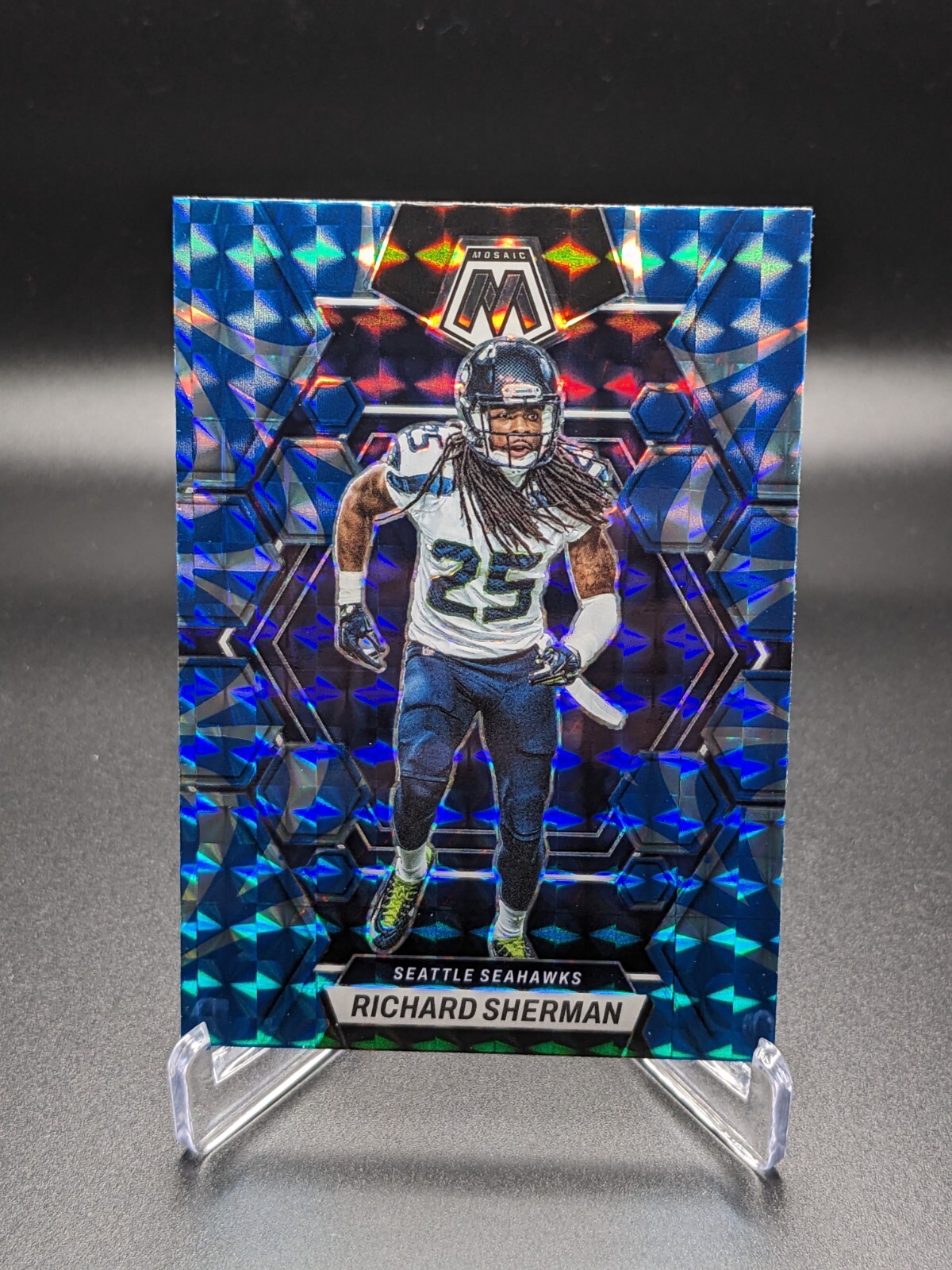 2023 Richard Sherman Mosaic Genesis No 225 Prizm SSP HOF Seattle Seahawks