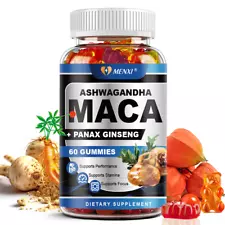 Black Maca Gummies 12000mg - Supports Desire Stamina Energy Testosterone Booster