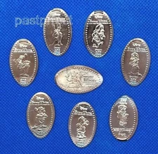 Disney Parks 8 Pressed Penny Set Snow White & the 7 Dwarfs Dopey Grumpy WDW 2025