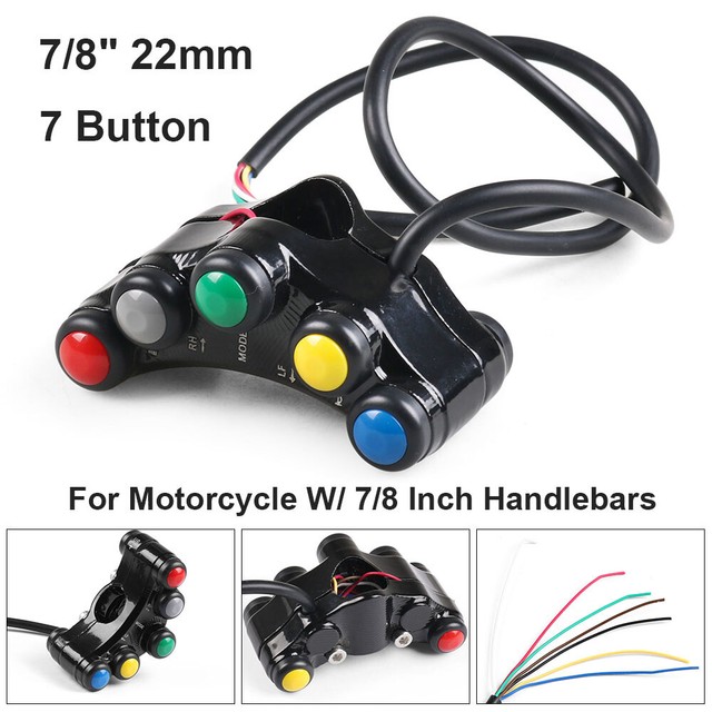 Multifunction Motorcycle Scooter Handlebar Headlight Indicator Switch