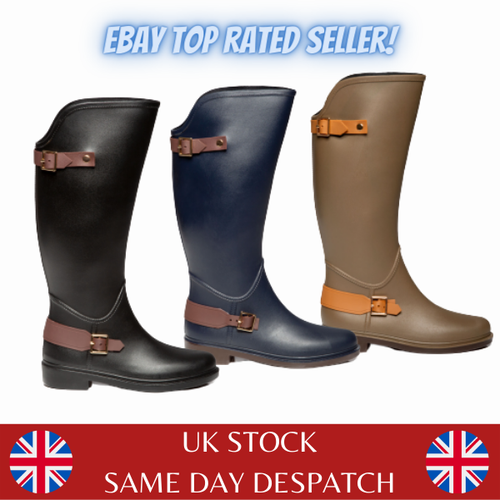 Riding Boots Womens Ladies Tall Equestrian Horse Mucker Wellington